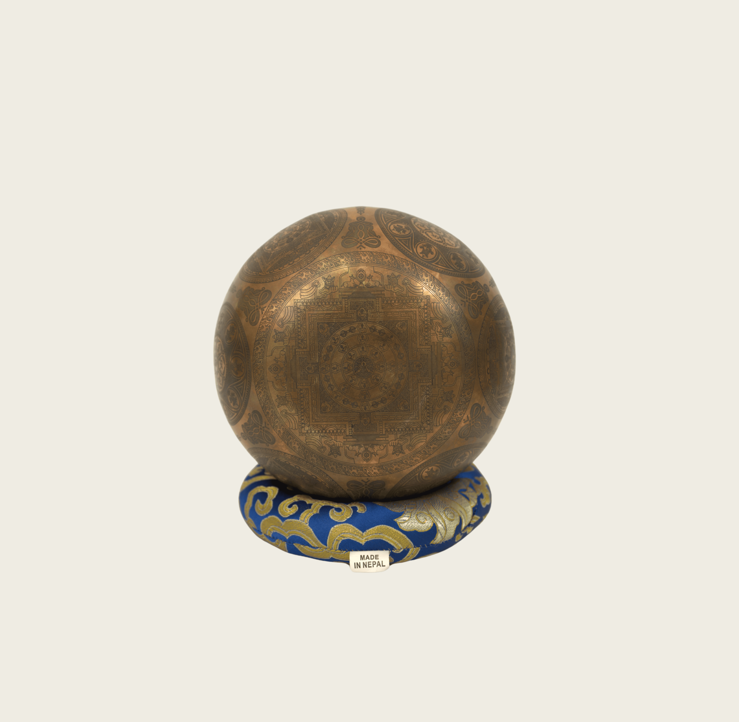 Spiritual Laser Print Singing Bowl – Buddha & Mandala Art
