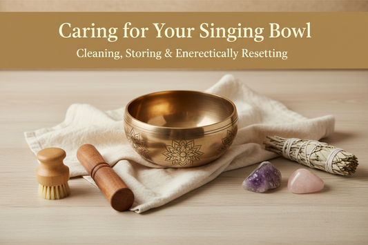 Caring for Your Singing Bowl: Cleaning, Storing, and Energetically Resetting Your Bowl