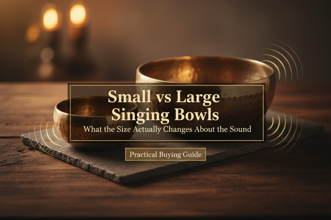 Small vs Large Singing Bowls: What the Size Actually Changes About the Sound