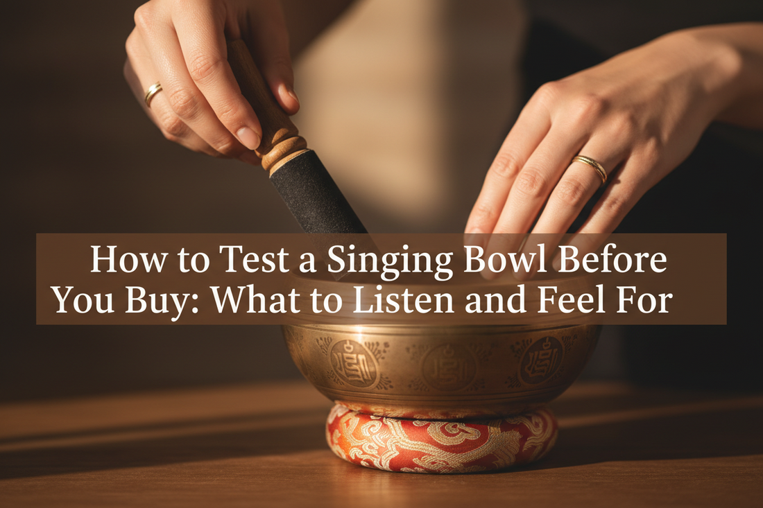 How to Test a Singing Bowl Before You Buy: What to Listen and Feel For