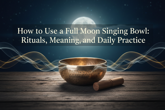 How to Use a Full Moon Singing Bowl: Rituals, Meaning, and Daily Practice