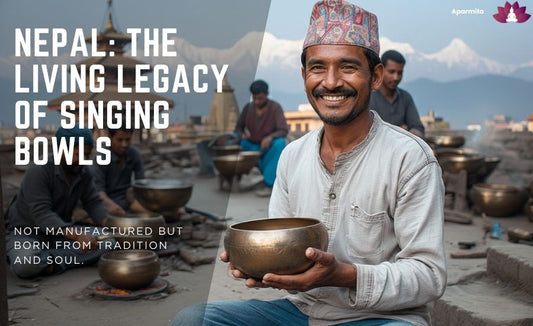 making singing bowls in nepal
