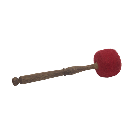 Handcrafted Red Felt Mallet
