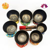 Black Chakra Set Singing Bowl