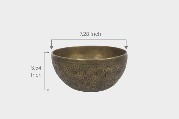 Etched Singing Bowl