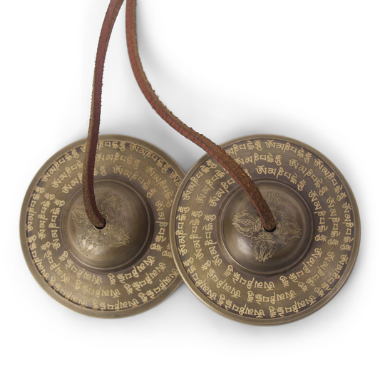 Tibetan Mantras Tingshas Cymbals