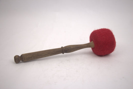 Handcrafted Red Felt Mallet