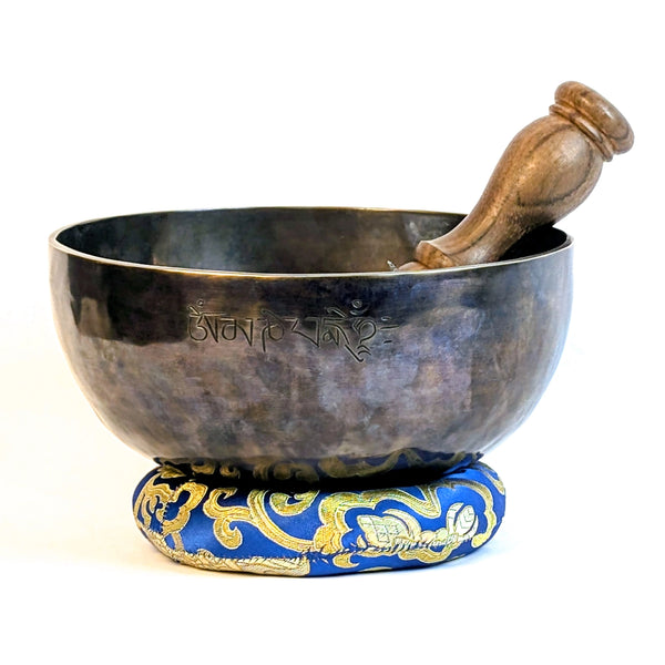 Full Moon Singing Bowl (19cm–24cm) – Dark Chocolate Edition