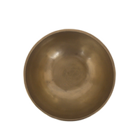 Bronze bowl on a white background