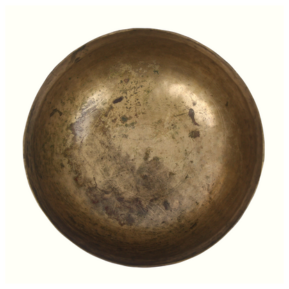 Bronze bowl on a white background