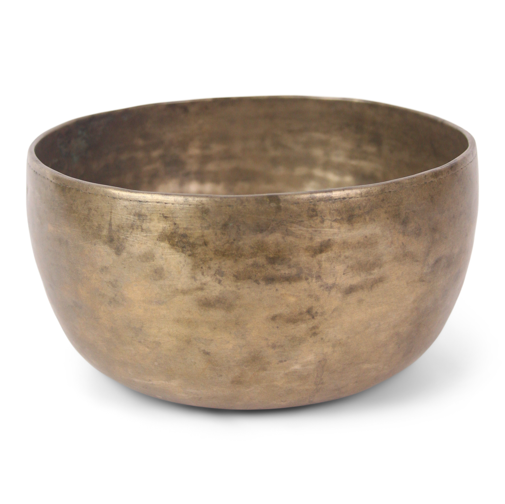 Bronze bowl on a white background