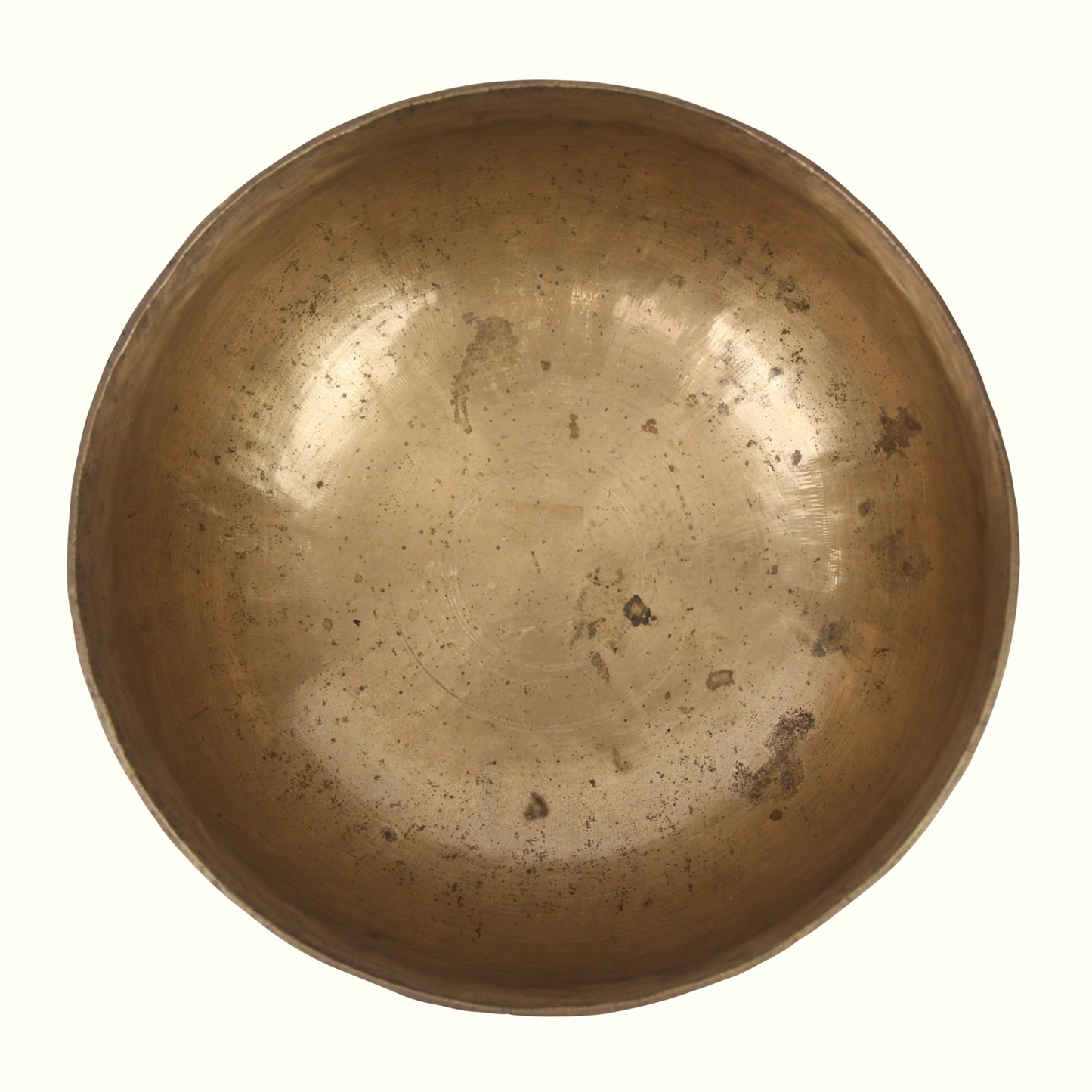 Bronze bowl on a white background