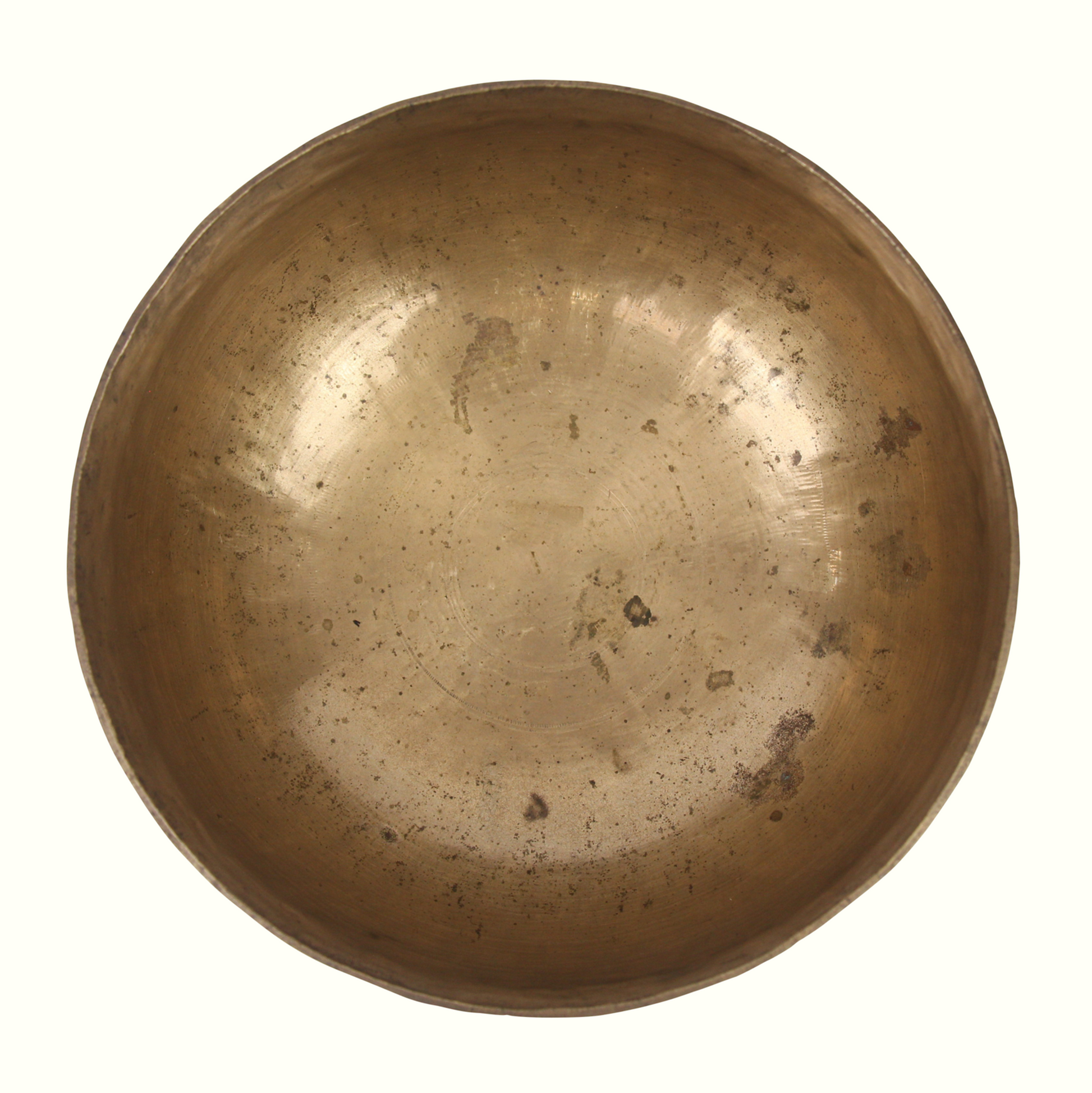Bronze bowl on a white background